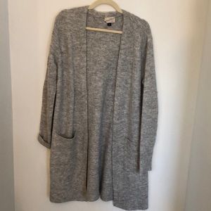 Grey long cardigan